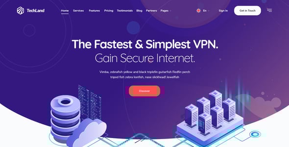 Vpn Website Templates | ThemeForest