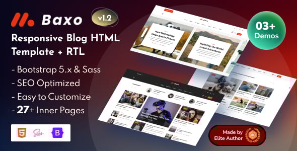 Bootstrap 5 Blog Website Templates | ThemeForest