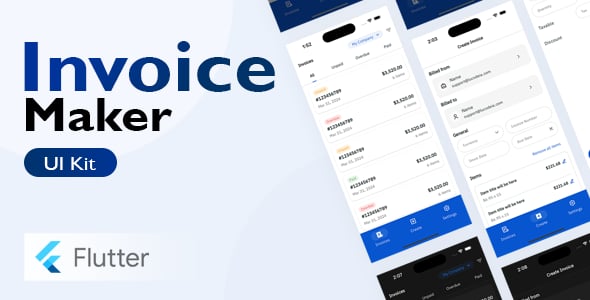 Make A Invoice Flutter App With Flutter Templates, Apps and Components