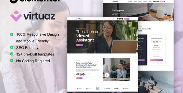 Virtual Assistant Website Templates | ThemeForest