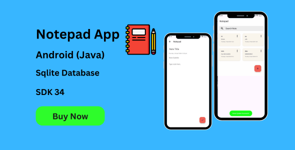 Note Taking Mobile App Templates | CodeCanyon