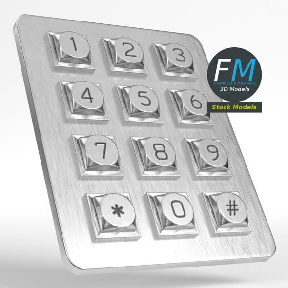 Keypad CG Textures & 3D Models | 3DOcean