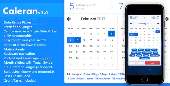 JavaScript & jQuery Calendars from CodeCanyon