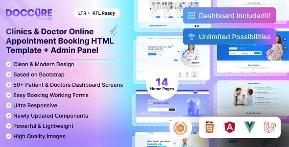 Doctor Dashboard Website Templates | ThemeForest