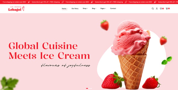 Ice Cream Website Templates | ThemeForest
