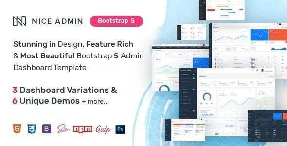 Admin Bootstrap 5 Website Templates | ThemeForest
