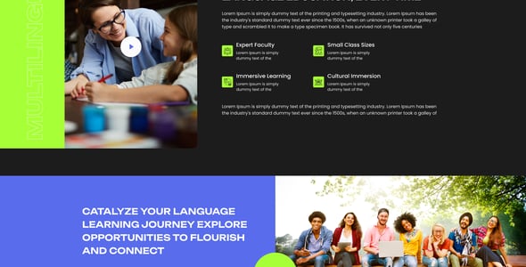 Language Learning Website Templates | ThemeForest