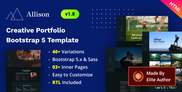 Bootstrap 5 Portfolio Website Templates | ThemeForest