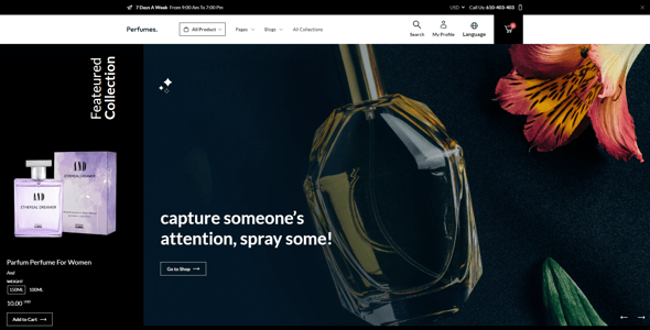 Perfume Website Templates | ThemeForest