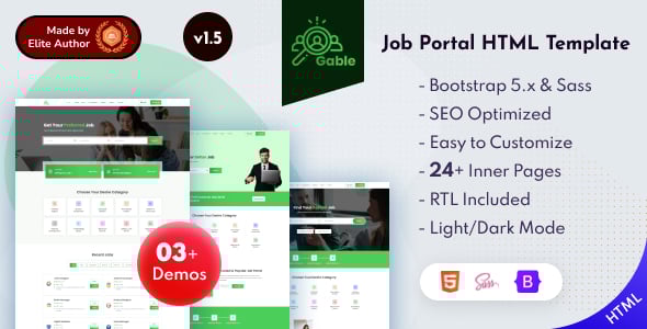 Job Portal HTML Website Templates | ThemeForest