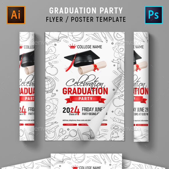 2017 Graduation Party Posters