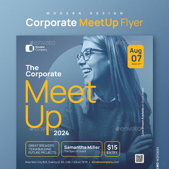 Meetup Flyer Graphics, Designs & Templates from GraphicRiver