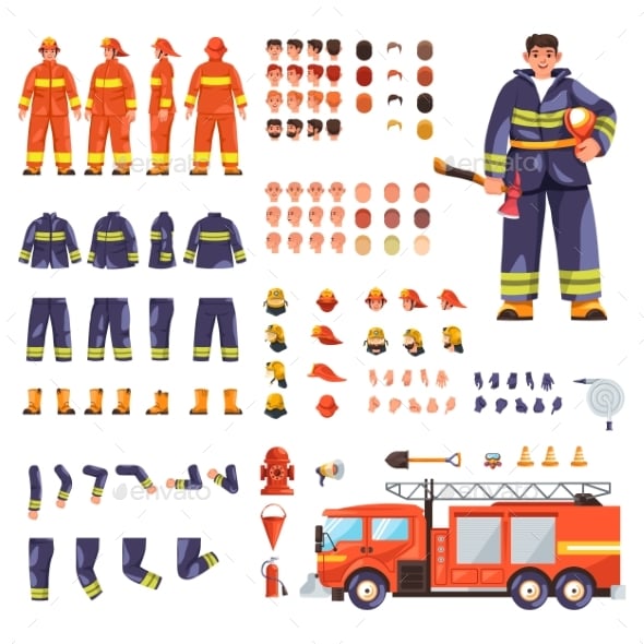 Firefighting Graphics, Designs & Templates | GraphicRiver