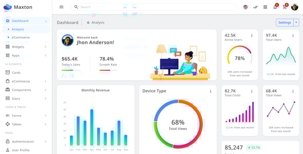 Mobile Dashboard Website Templates | ThemeForest