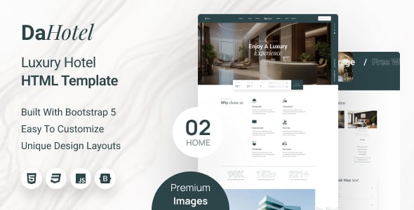 Luxury Hotel Website Templates | ThemeForest