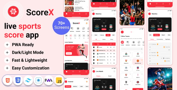 Live Score Website Templates | ThemeForest