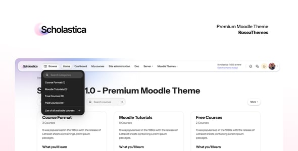 Moodle LMS Themes from ThemeForest