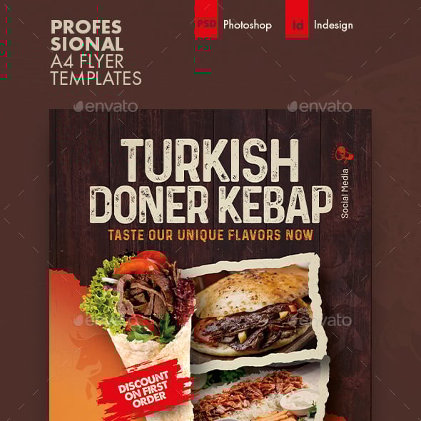 Doner Graphics, Designs & Templates | GraphicRiver