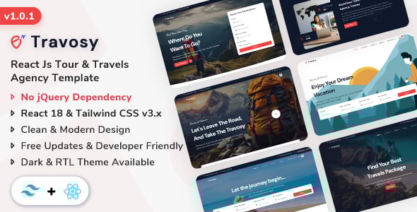 React Travel Website Templates | ThemeForest