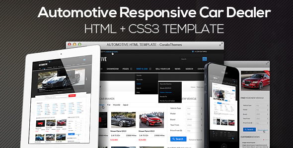 Automotive Website Templates | ThemeForest