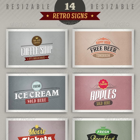 Sign Graphics, Designs & Templates | GraphicRiver