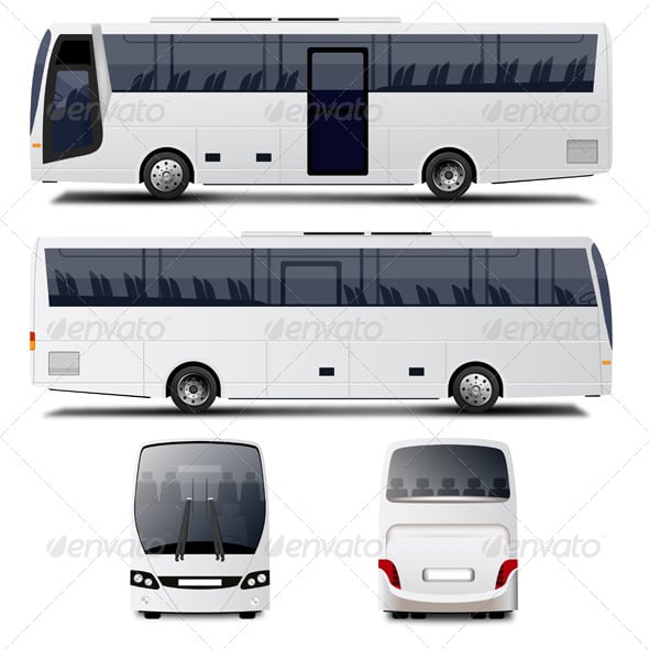 Bus Graphics, Designs & Templates | GraphicRiver