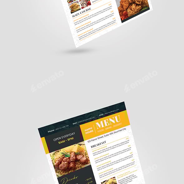 Menu Graphics, Designs & Templates | GraphicRiver