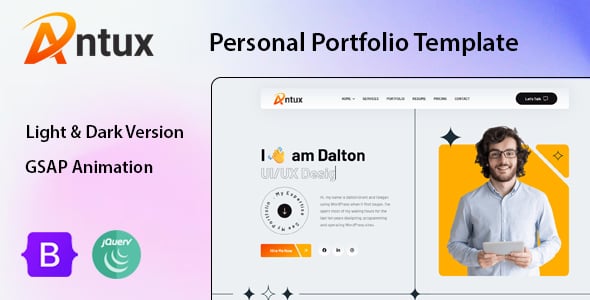 Portfolio HTML Website Templates | ThemeForest