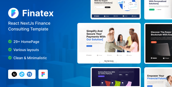 Finance React Website Templates | ThemeForest