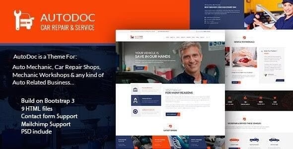 Mechanic Website Templates | ThemeForest