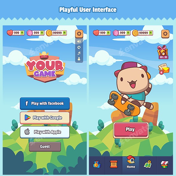 Game User UI Templates from GraphicRiver