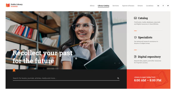 Library Website Templates | ThemeForest