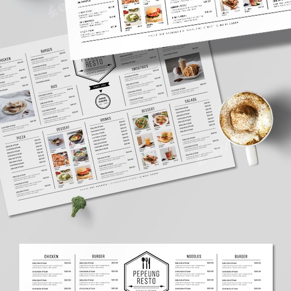 Menu Graphics, Designs & Templates | GraphicRiver