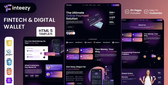 Wallet Website Templates | ThemeForest