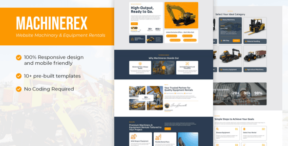 Machinery Website Templates | ThemeForest