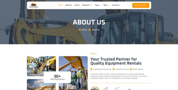 Machinery Website Templates | ThemeForest
