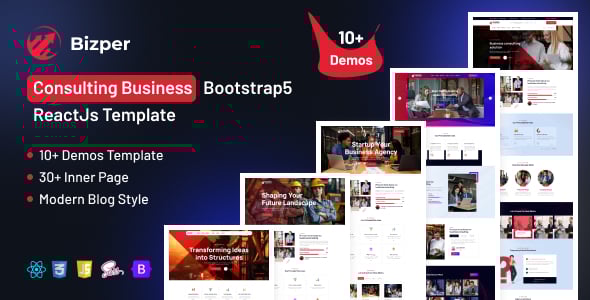 Business React Website Templates | ThemeForest