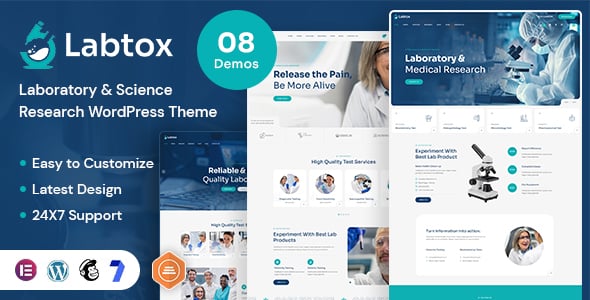 Laboratory Website Templates | ThemeForest
