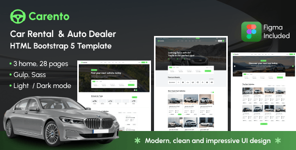 Car Rental HTML Website Templates | ThemeForest