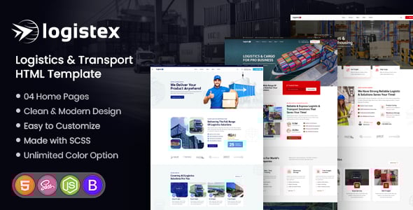 Logistics HTML Website Templates | ThemeForest