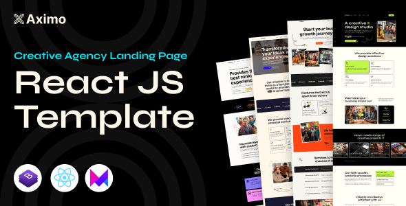 React Js Website Templates | ThemeForest