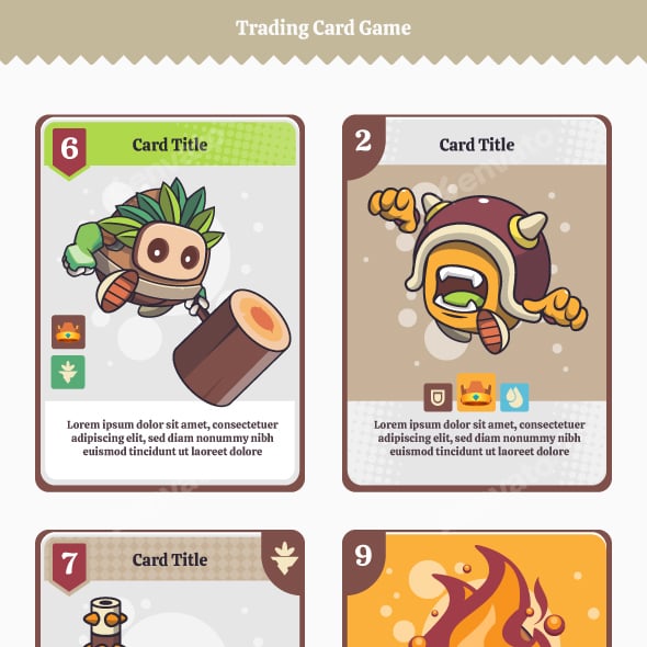 Card Game Assets | GraphicRiver