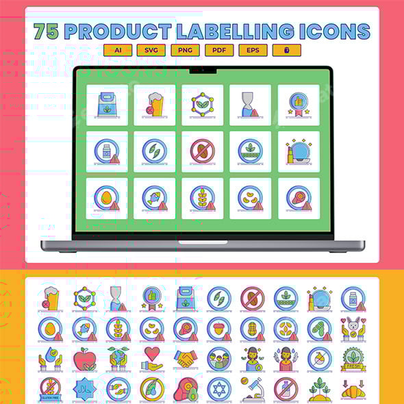 Labelling Graphics, Designs & Templates | GraphicRiver