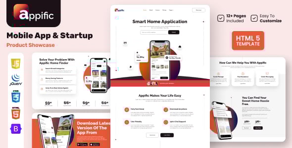 Mobile App Design Website Templates | ThemeForest