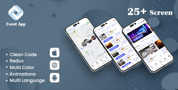 React Native Event Mobile App Templates | CodeCanyon
