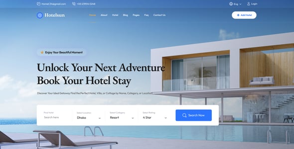 Hotel Booking HTML Website Templates | ThemeForest