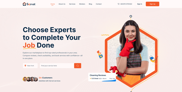 Service Provider Website Templates | ThemeForest