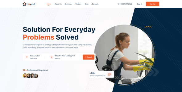 Service Provider Website Templates | ThemeForest