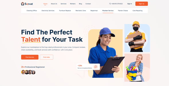 Service Provider Website Templates | ThemeForest