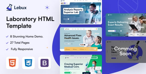 Laboratory Website Templates | ThemeForest
